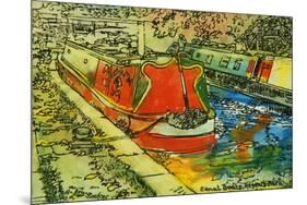 Canal Boats, Camden-Brenda Brin Booker-Mounted Premium Giclee Print