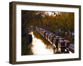 Canal Boats, Little Venice, London W9, England, United Kingdom, Europe-Mark Mawson-Framed Photographic Print