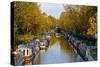 Canal Boats, Little Venice, London W9, England, United Kingdom, Europe-Mark Mawson-Stretched Canvas