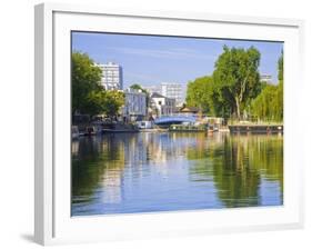 Canal Boats, Little Venice, Maida Vale, London, England-Jane Sweeney-Framed Photographic Print