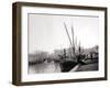 Canal Boats, Rotterdam, 1898-James Batkin-Framed Photographic Print