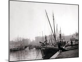 Canal Boats, Rotterdam, 1898-James Batkin-Mounted Photographic Print