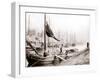 Canal Boats, Rotterdam, 1898-James Batkin-Framed Photographic Print