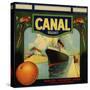 Canal Brand - Rialto, California - Citrus Crate Label-Lantern Press-Stretched Canvas