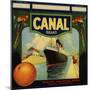 Canal Brand - Rialto, California - Citrus Crate Label-Lantern Press-Mounted Art Print