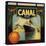 Canal Brand - Rialto, California - Citrus Crate Label-Lantern Press-Stretched Canvas