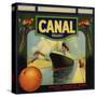 Canal Brand - Rialto, California - Citrus Crate Label-Lantern Press-Stretched Canvas