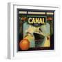 Canal Brand - Rialto, California - Citrus Crate Label-Lantern Press-Framed Art Print