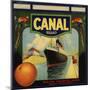 Canal Brand - Rialto, California - Citrus Crate Label-Lantern Press-Mounted Art Print