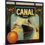 Canal Brand - Rialto, California - Citrus Crate Label-Lantern Press-Mounted Art Print