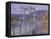 Canal Bridge, Flekkefjord-Harold Gilman-Framed Stretched Canvas