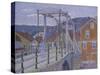 Canal Bridge, Flekkefjord-Harold Gilman-Stretched Canvas