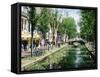 Canal, Delft, Holland (Netherlands), Europe-James Emmerson-Framed Stretched Canvas