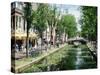 Canal, Delft, Holland (Netherlands), Europe-James Emmerson-Stretched Canvas