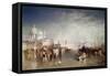 Canal Della Giudecca, Venice-J. M. W. Turner-Framed Stretched Canvas