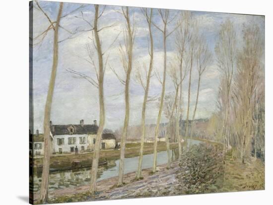 Canal Du Loing, 1892-Alfred Sisley-Stretched Canvas