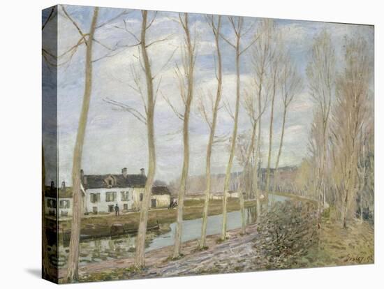 Canal Du Loing, 1892-Alfred Sisley-Stretched Canvas