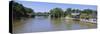 Canal Flowing Through a Village, Erie Canal, Pittsford, New York, USA-null-Stretched Canvas