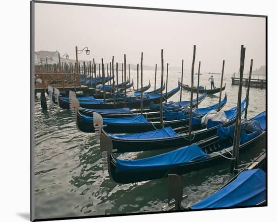 Canal Gondolas Venice Italy-null-Mounted Art Print