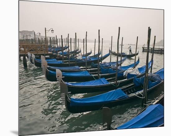 Canal Gondolas Venice Italy-null-Mounted Art Print