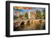 Canal Gracht Bridges Amsterdam-null-Framed Art Print