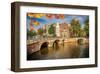 Canal Gracht Bridges Amsterdam-null-Framed Art Print