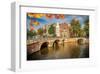 Canal Gracht Bridges Amsterdam-null-Framed Art Print