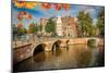 Canal Gracht Bridges Amsterdam-null-Mounted Art Print