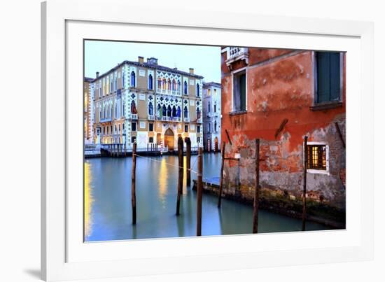 Canal Grande, a View near the Accademia Bridge.-Stefano Amantini-Framed Photographic Print