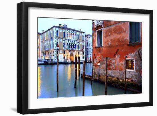 Canal Grande, a View near the Accademia Bridge.-Stefano Amantini-Framed Photographic Print