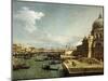 Canal Grande and the church Sta. Maria Salute in Venice.-Canaletto-Mounted Giclee Print
