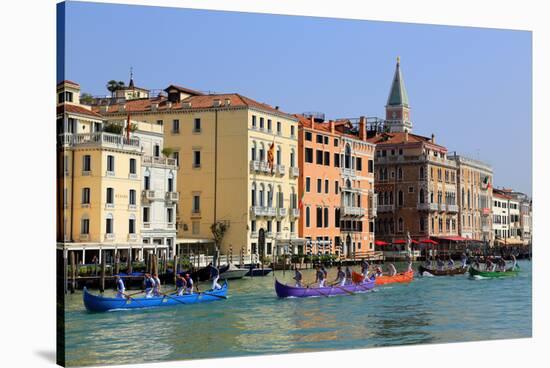 Canal Grande (Grand Canal), Venice, UNESCO World Heritage Site, Veneto, Italy, Europe-Hans-Peter Merten-Stretched Canvas