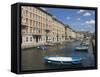 Canal Grande, Trieste, Friuli-Venezia Giulia, Italy, Europe-Lawrence Graham-Framed Stretched Canvas