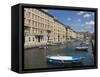 Canal Grande, Trieste, Friuli-Venezia Giulia, Italy, Europe-Lawrence Graham-Framed Stretched Canvas