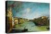 Canal Grande, Venice.-Canaletto-Stretched Canvas