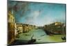 Canal Grande, Venice.-Canaletto-Mounted Giclee Print