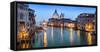 Canal Grande with view towards Santa Maria Della Salute, Venice, Italy-Jan Christopher Becke-Framed Stretched Canvas