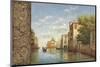 Canal I-Aretino-Mounted Art Print