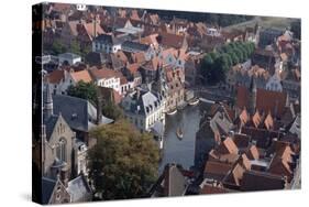 Canal in Bruges-Vittoriano Rastelli-Stretched Canvas