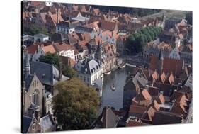 Canal in Bruges-Vittoriano Rastelli-Stretched Canvas