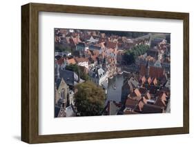 Canal in Bruges-Vittoriano Rastelli-Framed Photographic Print