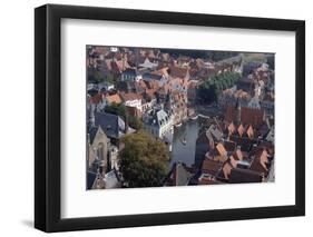 Canal in Bruges-Vittoriano Rastelli-Framed Photographic Print