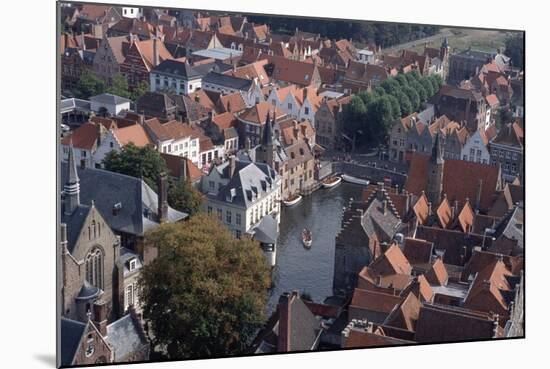 Canal in Bruges-Vittoriano Rastelli-Mounted Photographic Print