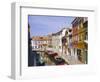 Canal in Burano, Venice, Italy-Fraser Hall-Framed Photographic Print