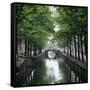 Canal in Oude, Delft-CM Dixon-Framed Stretched Canvas