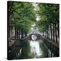 Canal in Oude, Delft-CM Dixon-Stretched Canvas