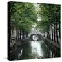 Canal in Oude, Delft-CM Dixon-Stretched Canvas