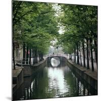 Canal in Oude, Delft-CM Dixon-Mounted Photographic Print