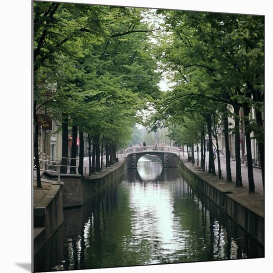 Canal in Oude, Delft-CM Dixon-Mounted Photographic Print