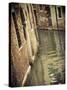 Canal in the Castello District, Venice, Italy-Jon Arnold-Stretched Canvas